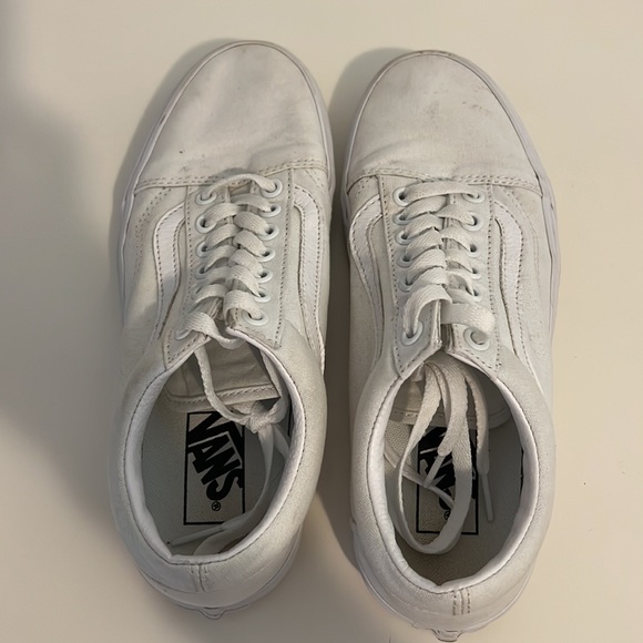 Women’s 8 Vans Old Skool True White - Picture 7 of 8